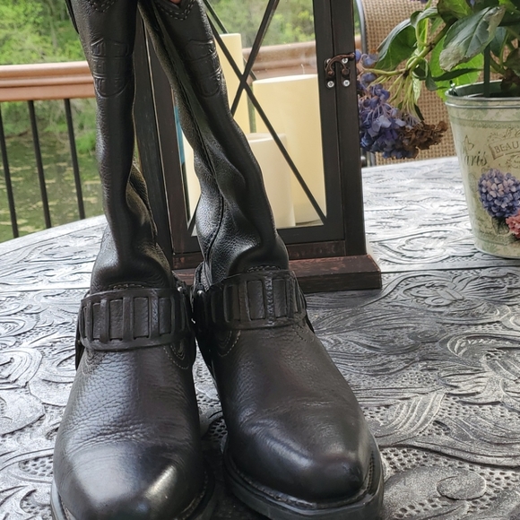 Harley Davidson Leather riding boots - Picture 1 of 10